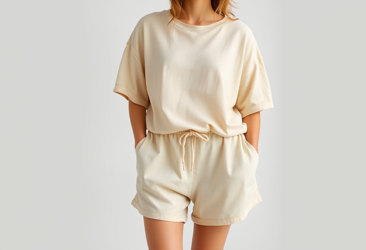 Creative natural innovative t-shirt and shorts